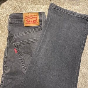 Levi's Women's Straight Leg Black Jeans